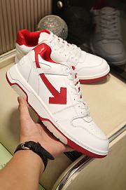 Off-White Out of Office Low-Top Sneakers White Red - 3