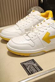 Off-White Out of Office Low-Top Sneakers White Yellow - 5