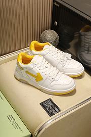 Off-White Out of Office Low-Top Sneakers White Yellow - 3
