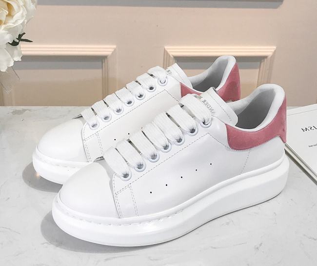 Alexander McQueen Oversized Ivory Light Pink - 1