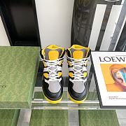 Gucci Basket Sneaker Black Demetra Yellow - 3