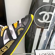 Gucci Basket Sneaker Black Demetra Yellow - 6