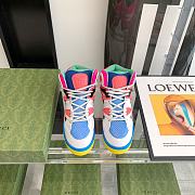 Gucci Basket Sneaker White Demetra Pink - 5