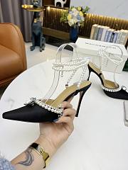 Mach & Mach Diamond Of Elizabeth Imitation Pearl Pointed Black - 2