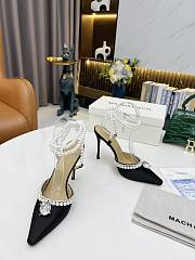 Mach & Mach Diamond Of Elizabeth Imitation Pearl Pointed Black - 3