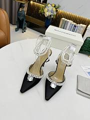 Mach & Mach Diamond Of Elizabeth Imitation Pearl Pointed Black - 6