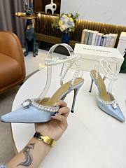 Mach & Mach Diamond Of Elizabeth Imitation Pearl Pointed Blue - 5