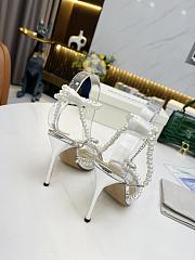 Mach & Mach Diamond Of Elizabeth Imitation Pearl Pointed Clear White - 4