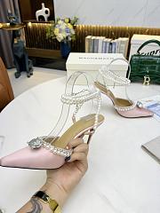 Mach & Mach Diamond Of Elizabeth Imitation Pearl Pointed Light Pink - 3