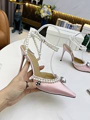 Mach & Mach Diamond Of Elizabeth Imitation Pearl Pointed Light Pink - 5