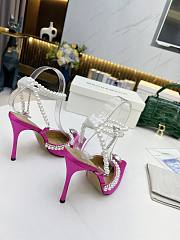 Mach & Mach Diamond Of Elizabeth Imitation Pearl Pointed Pink - 2