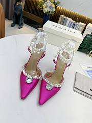 Mach & Mach Diamond Of Elizabeth Imitation Pearl Pointed Pink - 3