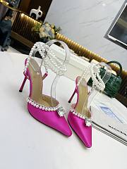 Mach & Mach Diamond Of Elizabeth Imitation Pearl Pointed Pink - 5