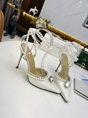 Mach & Mach Diamond Of Elizabeth Imitation Pearl Pointed White - 5