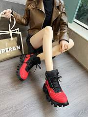 Prada Cloudbust Thunder Sneakers Red - 6