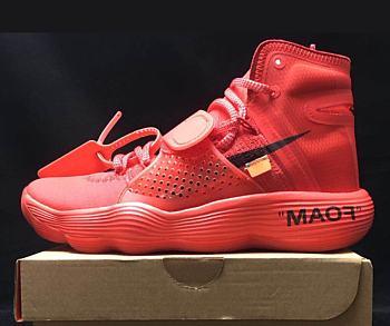 Nike React Hyperdunk 2017 Flyknit Off-White Red AJ4578-600