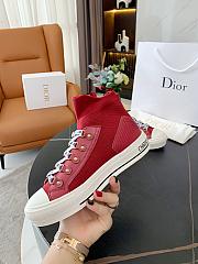 Dior Walk'n'Dior Sneaker Red Technical Mesh - 3