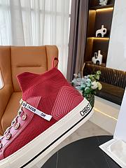 Dior Walk'n'Dior Sneaker Red Technical Mesh - 5