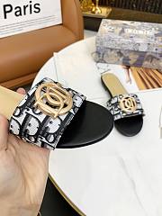 Dior Slide Yellow Black  - 3