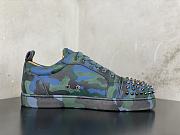 Christian Louboutin Louis Junior Spikes Orlato Flat Army - 6