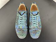 Christian Louboutin Louis Junior Spikes Orlato Flat Army - 2