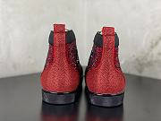 Christian Louboutin Louis Orlato Flat Black Red - 5