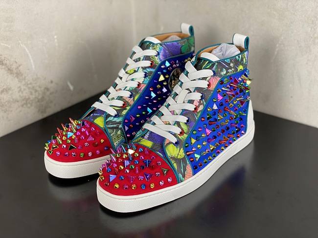 Christian Louboutin Louis Orlato Spikes Flat Colorful - 1