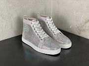 Christian Louboutin Louis Strass Degrade Flat Pink - 5