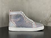 Christian Louboutin Louis Strass Degrade Flat Pink - 2