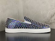 Christian Louboutin Roller-Boat Mens Flat White Purple - 6