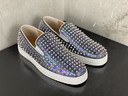 Christian Louboutin Roller-Boat Mens Flat White Purple - 2