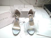 Jimmy Choo Averly 100 Asymmetric Sandals White - 4
