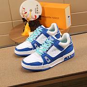 Louis Vuitton LV Trainer Sneaker Low Blue - 1