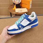 Louis Vuitton LV Trainer Sneaker Low Blue - 6