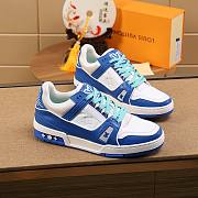 Louis Vuitton LV Trainer Sneaker Low Blue - 3