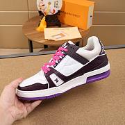 Louis Vuitton LV Trainer Sneaker Low Purple Pink - 6