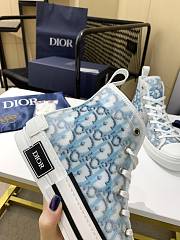 Dior B23 High Top White Blue Oblique - 3