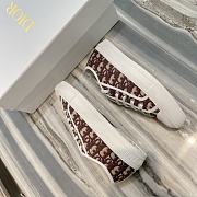 Dior Walk'n'Dior Sneaker Deep Burgundy Dior Oblique Embroidered Cotton KCK211OBE_S16V - 4