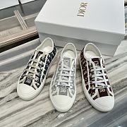 Dior Walk'n'Dior Sneaker Deep Burgundy Dior Oblique Embroidered Cotton KCK211OBE_S16V - 3