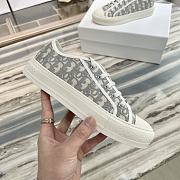 Dior Walk'n'Dior Sneaker Deep Gray Dior Oblique Embroidered Cotton KCK211OBE_S33G - 6