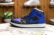 Air Jordan 1 Mid Hyper Royal Tumbled Leather 554724-077 - 5