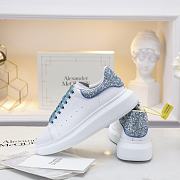 Alexander MC Queen Oversized Blue White Glitter - 5