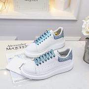 Alexander MC Queen Oversized Blue White Glitter - 3