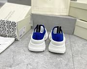 Alexander McQueen Tread Slick Low Lace Up Boots Blue - 5