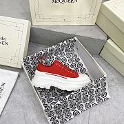 Alexander McQueen Tread Slick Low Lace Up Boots Red - 2