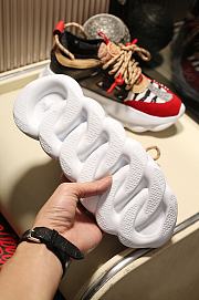 Versace Chain Reaction Trainers Red Black - 6