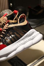 Versace Chain Reaction Trainers Red Black - 2