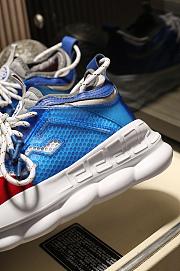 Versace Chain Reaction Trainers Blue Red - 2
