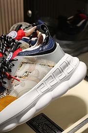 Versace Chain Reaction Trainers White  Yellow - 3