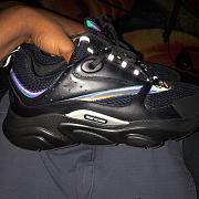 Dior B22 Black Reflective Sneakers - 3